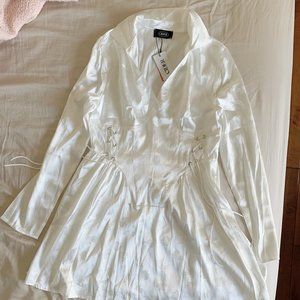 Floral Jacquard Satin Mini Dress (CIDER)